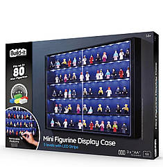 Вітрина для мініфігурок LEGO світлодіодне підсвічування 5 рівнів