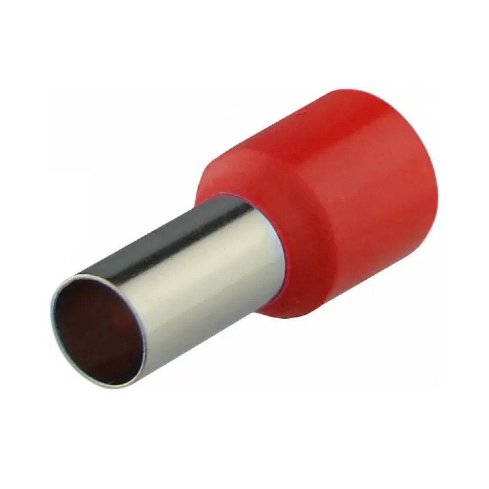Наконечник втулковий з ізоляцією E2,5-08 червоний, UEA E2508red UEA
