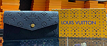 Жіночий стильний гаманець на кнопці Louis Vuitton (гуртом/роздріб)