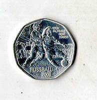 Австрія 5 евро, 2008 Чемпионат Европы по футболу 2008 года. Вена, Зальцбург, Генф, Цюрих Серебро №1687
