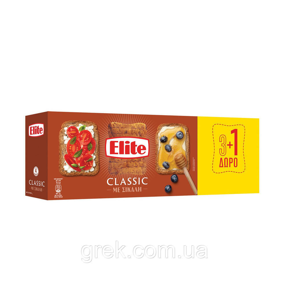 Сухарі із  житнім борошном Elite 360 г, фото 1