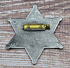 Значок Шерифа,  знак зірка Шериф, подарунковий значок, фото 3