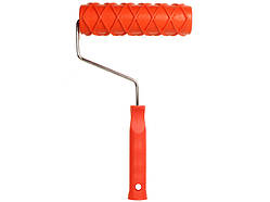 Валик структурний гумовий 52х180 мм, 198Т (червоний) "ромб"