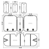 Накидки на сидіння алькантара Сірі Повний Комплект Elegant 700 303, фото 6
