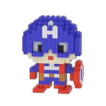 Конструктор Magic Blocks Мультгерої Капітан Америка, 3D конструктор 120 мм