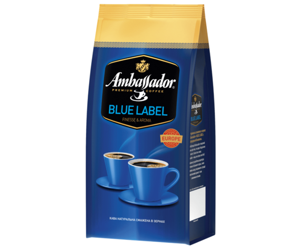 Кава в зернах Ambassador Blue Label 1кг 1000 грам