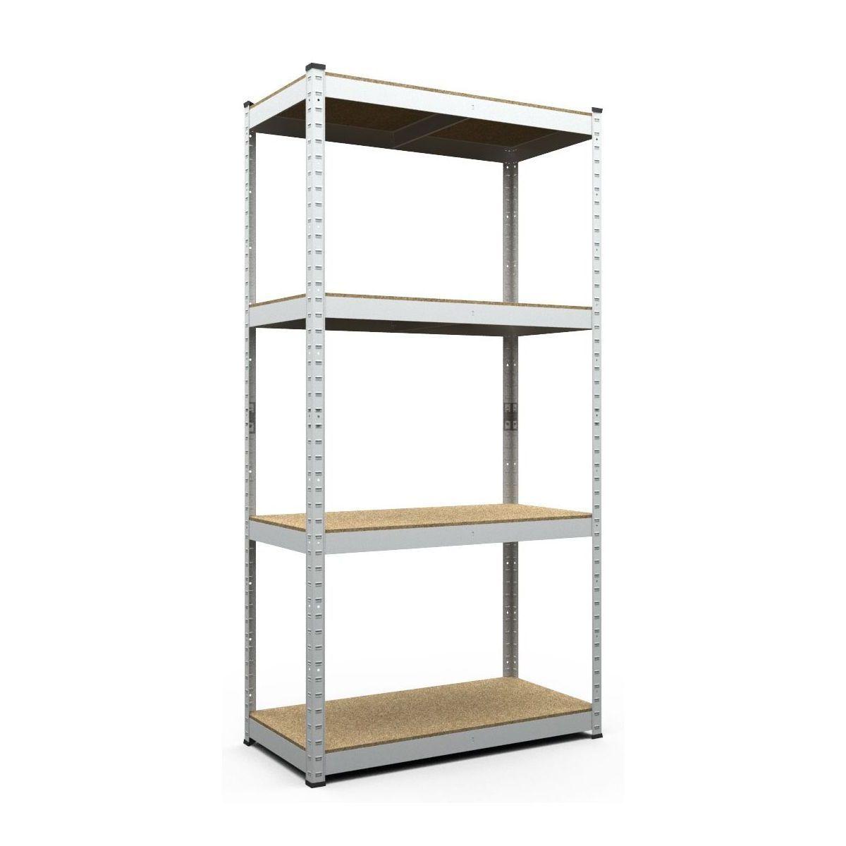 Стелаж SL Бюджет ОМ 1600х900х400 Меткас, 175 кг/полицю, 4 полиці, МДФ, оцинкований, металевий