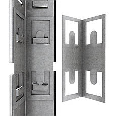 Стелаж SL Бюджет ОМ 1600х800х300 Меткас, 175 кг/полку, 4 полки, МДФ, оцинкований, металевий, фото 3