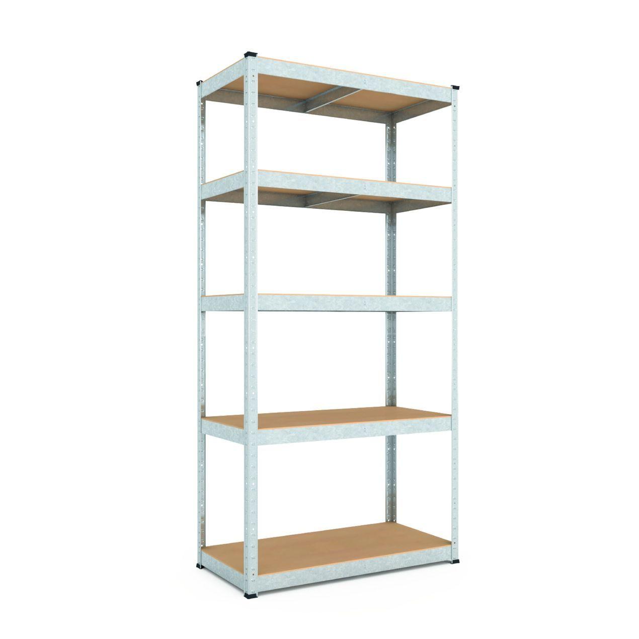 Стелаж SL Бюджет ОМ 1800х1000х300 Меткас, 150 кг/полицю, 5 полиць, МДФ, оцинкований, металевий