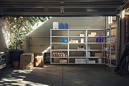 Стелаж Стандарт ОС 2850х1200х400 Меткас, 220 кг/полицю, 6 полиць, метал, оцинкований, фото 2