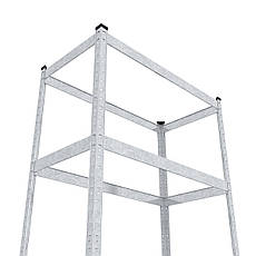 Стелаж SL Бюджет ОМ 1800х400х400 Меткас, 175 кг/полицю, 5 полиць, МДФ, оцинкований, металевий, фото 4