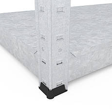 Стелаж Стандарт ОС 2850х1200х400 Меткас, 220 кг/полицю, 6 полиць, метал, оцинкований, фото 3