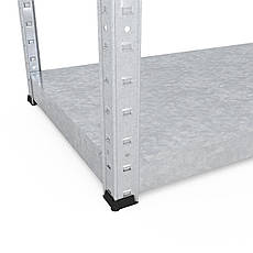 Стелаж Стандарт ОС 2850х1200х400 Меткас, 220 кг/полицю, 6 полиць, метал, оцинкований, фото 5