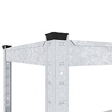 Стелаж Стандарт ОС 2400х1200х400 Меткас, 220 кг/полицю, 5 полиць, метал, оцинкований, фото 5