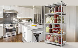 Стелаж Стандарт ОС 2400х1200х400 Меткас, 220 кг/полицю, 5 полиць, метал, оцинкований, фото 3