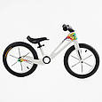 Велобіг дитячий Corso 14 дюймів NL-19903 Білий, складана нейлонова рама, надувні колеса 14'' (Біговел), фото 4