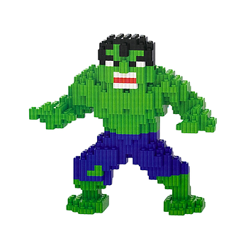 Конструктор Magic Blocks Мультгерої Халк, 3D конструктор 19 см