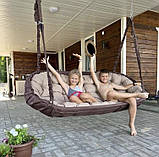Підвісне крісло гойдалки для дітей та дорослих навантаження 200 кг, Садові гойдалки для дому та дачі, Гамаки-гойдалка, фото 4