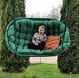 Підвісне крісло гамак для квартири та дачі, Гойдалка для дорослих на дачу 90х180 см, Гойдалка підвісна вулична, фото 4