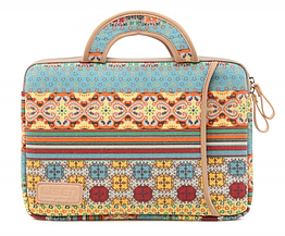 Сумка для ноутбука яскрава з орнаментом 15,6" барвиста різнокольорова сумка під ноутбук 15 дюймів