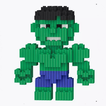 Конструктор Magic Blocks Мультгерої Халк, 3D конструктор 120 мм