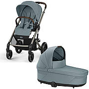 Коляска Cybex Balios S Lux Taupe 2 в 1 Stormy Blue