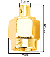 Роз'єм антенний SMA Male (тато) прямий під пайку на напівгнучкий кабель RG 405 086 Belden 1671 до 2.3 мм, фото 5
