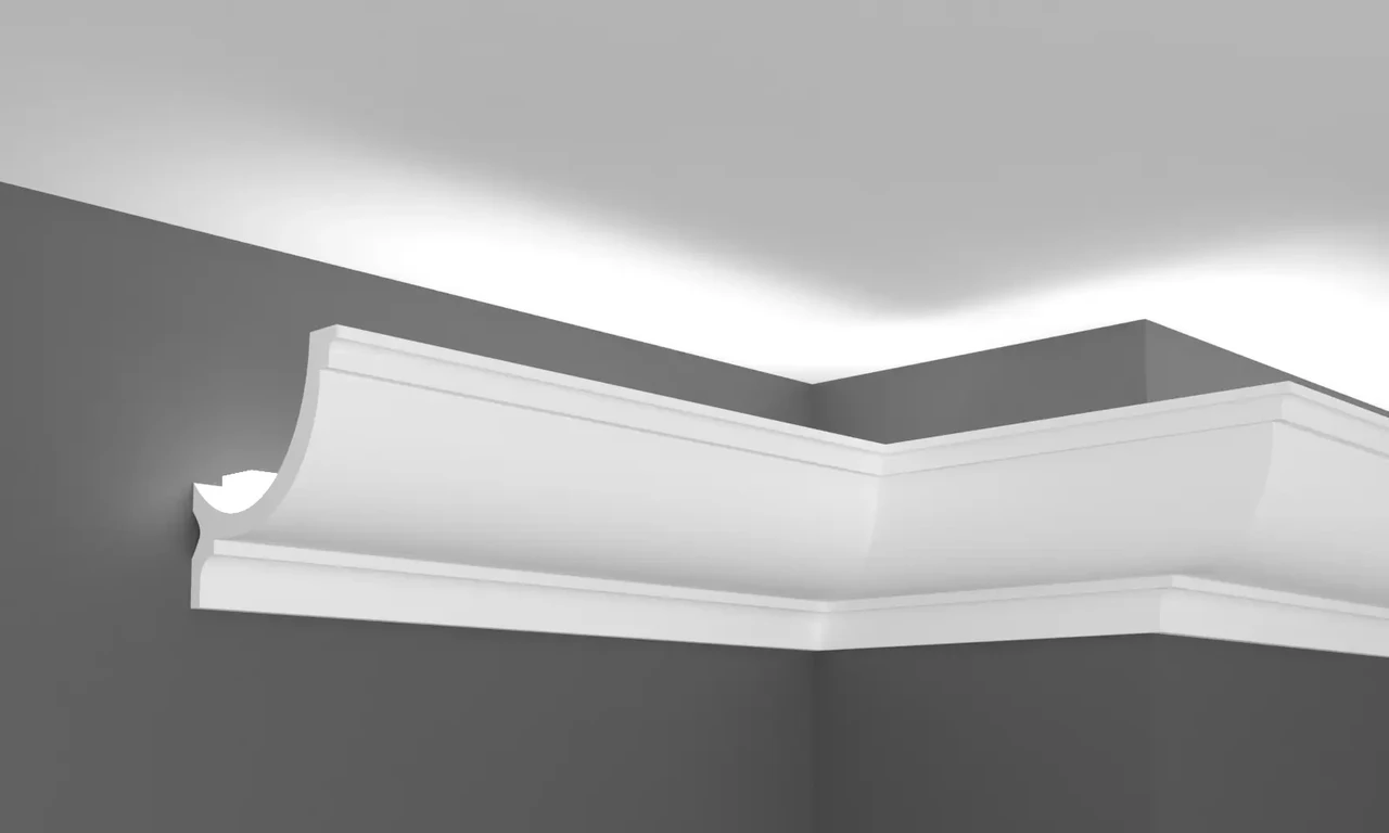 Карниз поліуретановий гладкий Gaudi Décor C 973