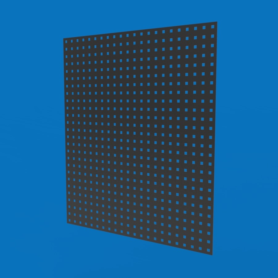 Перфорований лист для інструментів 33x39 см, чорний