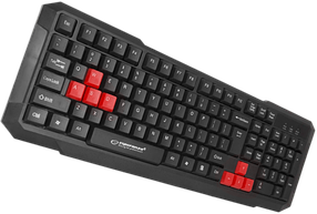 Клавіатура Esperanza EGK102 Red Black (EGK102RUA)