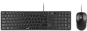 Комплект (клавіатура, миша) Genius C-126 SlimStar Black Ukr (31330007407)