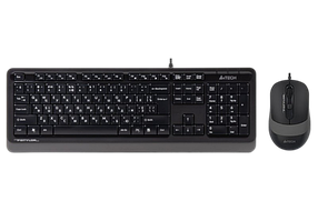 Комплект (клавіатура, миша) A4Tech F1010 Black/Grey