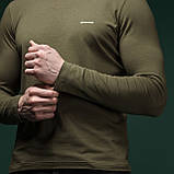 Кофта-лонгслів Ukrarmor Pulse Longsleeve. Cotton and Elastane. Олива. Розмір L, фото 4
