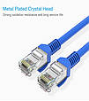 Мережевий кабель Ethernet RJ45 20 м. Водонепроникний CAT5E кабель LAN для CCTV POE IP-камер. Blue, фото 2