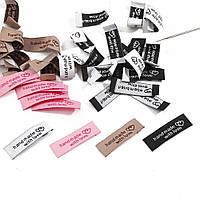 Пришивні бирки на одяг жакардові