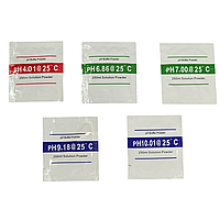 Комплект калібрувальних розчин для ph-метра - 4,01; 6,86; 7,0; 9,18; 10.01