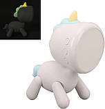 Дитячий будильник Единоріг світлодіодний нічник з цифровим дисплеєм, 6 мелодій та таймер XR-MM-C2305, фото 8