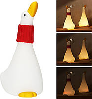 Нічник дитячий силіконовий Качка з шарфом Dream Duck A013