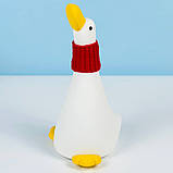 Нічник дитячий силіконовий Качка з шарфом Dream Duck A013, фото 5