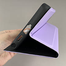 Чохол-книга для Samsung Galaxy S25 Ultra книжка софт тач із захистом камери на самсунг с25 ультра бузкова p8b, фото 5