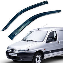 Дефлектори вікон (вітровики) для Citroen Berlingo I 1997-2007 накладні (DEFL) Q2