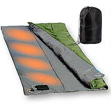 Ковдра тактична з підігрівом Ranger USB 190х150 см водонепроникна, олива