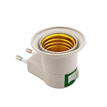 Патрон E27 з вимикачем у розетку