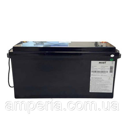 Акумуляторна батарея MUST LP15-12200 (LiFePO4 12,8V 200Ah 2.56kWh), фото 3