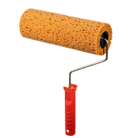 Валик структурний пористий G17 з ручкою, 80x250 мм, (коричневий)