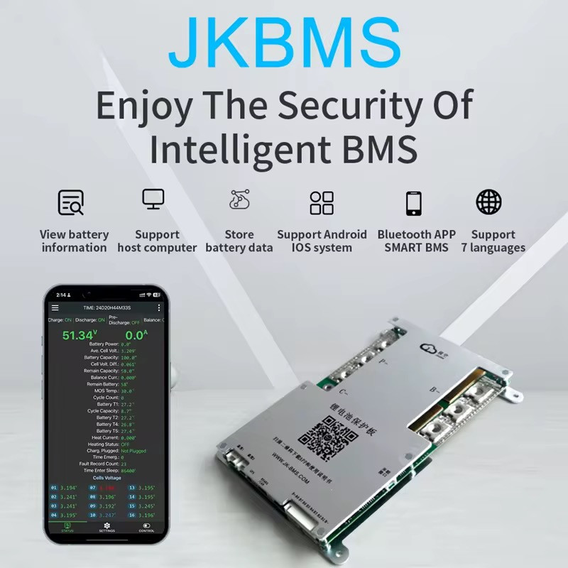 BMS JK-B2A8S20P 200A з активним балансуванням 2А