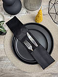 Куверт для столових приборів на два відділення чорний водовідштовхувальний, фото 6