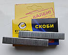 Скоби для степлера будівельного 8х11, 3 мм Т53 Сталь ручний інструмент упаковка 1000 шт Сечение скобы 0.7 мм, фото 6