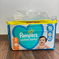 Підгузки Pampers Active Baby 3 6-10 кг, 90 шт (Памперси актив бебі 3)