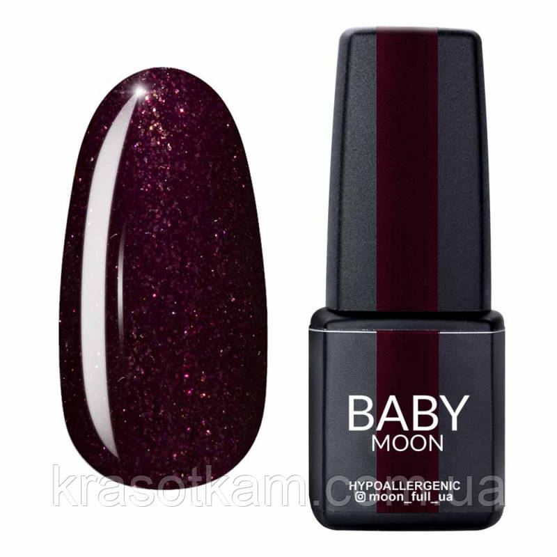 Гель-лак BABY Moon Dance Diamond No012 стигла вишня, шиммер, 6 мл.